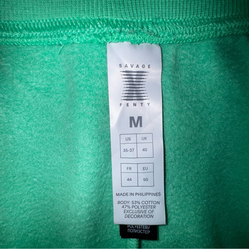 Women's Green Fleece Jogger Pants Medium Brand New - Picture 4 of 7